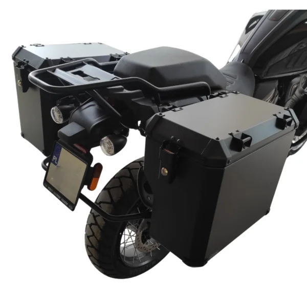 Maletas laterales APDURO asimétricas para Harley Davidson 1250 Pan America + anclajes